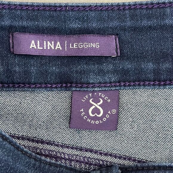 NYDJ ALINA Leggings Size 14 Stretch Denim - Picture 13 of 15